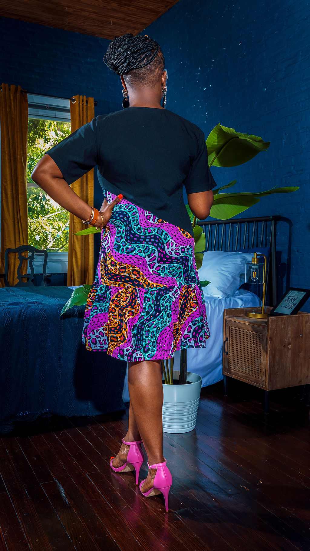 "Educator" African Print Dress