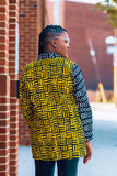 "PROFESSIONAL" African Print Utility Jacket